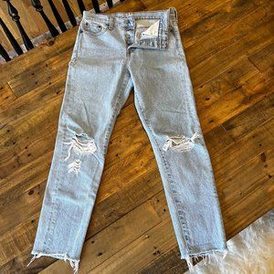 Levi's Distressed Wedgie Fit Jeans